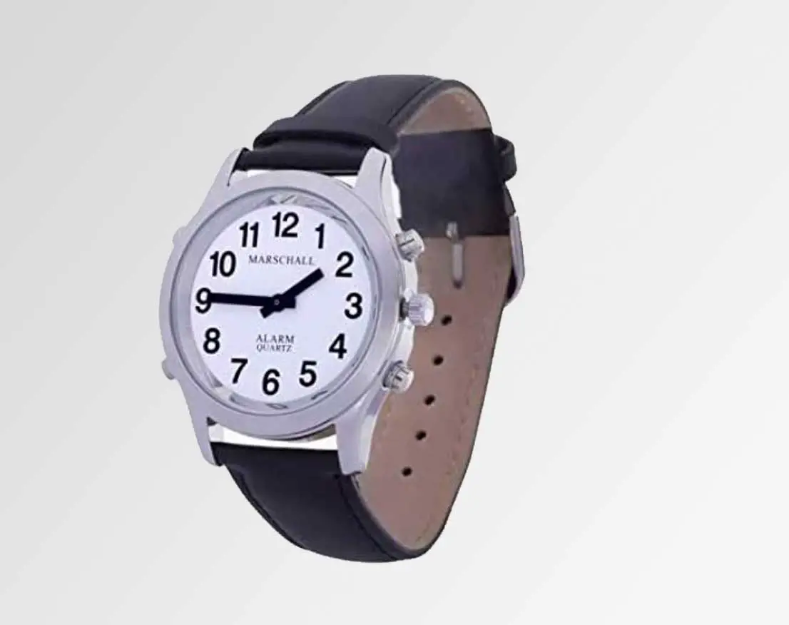 Senioren Geschenke - Sprechende Armbanduhr White Edition