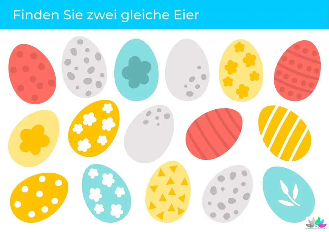 Osterrätsel für Senioren zum Ausdrucken - Grau-Bunte-Zeiten