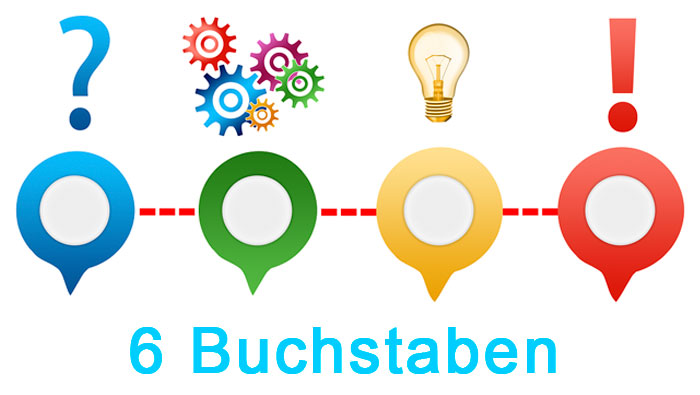 4 Bilder ein Wort (Lösungswort mit 6 Buchstaben)