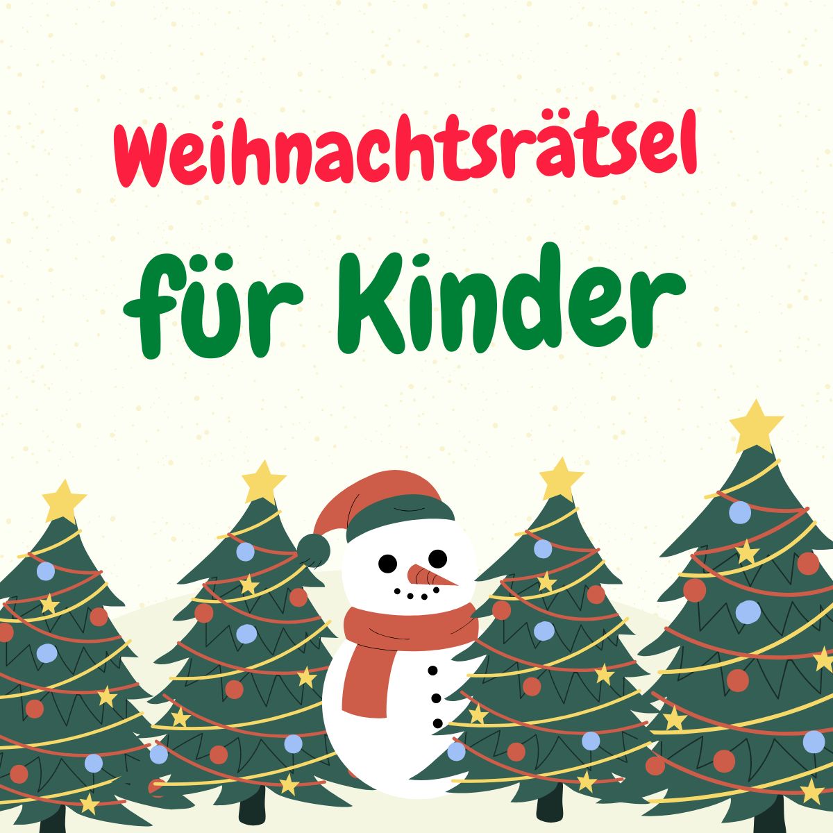 Weihnachtsrätsel für Kinder - Grau-Bunte-Zeiten