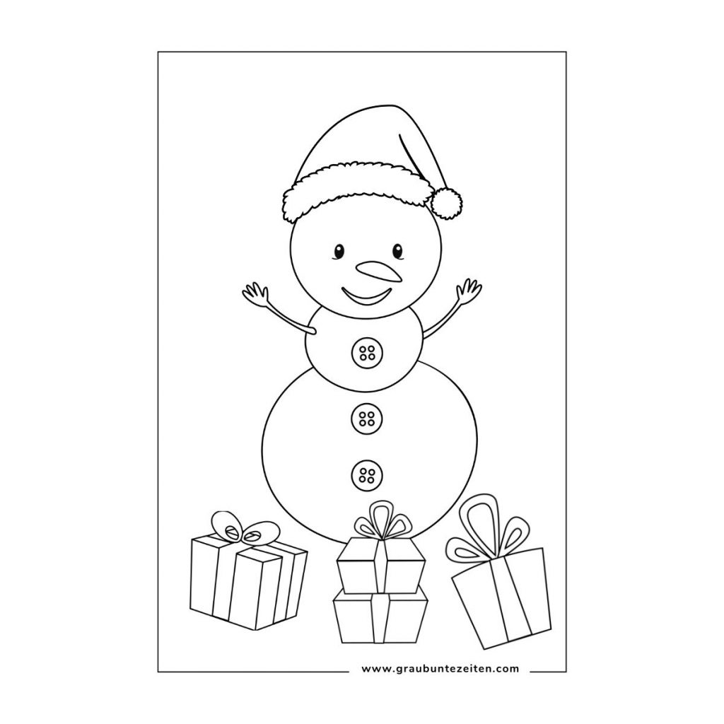  Ausmalbilder Weihnachten Erwachsene - Grau-Bunte-Zeiten Bildidee 