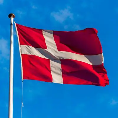 Flagge von Dänemark.