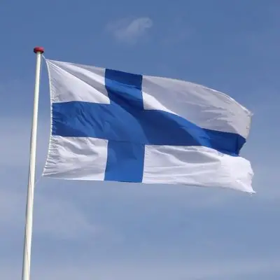Flagge von Finnland.