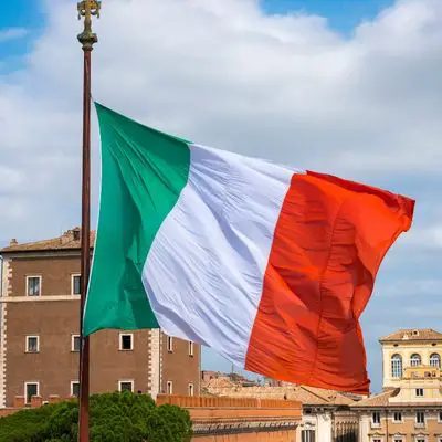 Flagge von Italien.