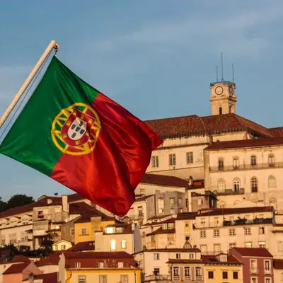Flagge von Portugal.