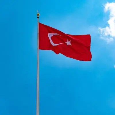 Flagge der Türkei.