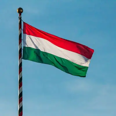 Flagge von Ungarn.