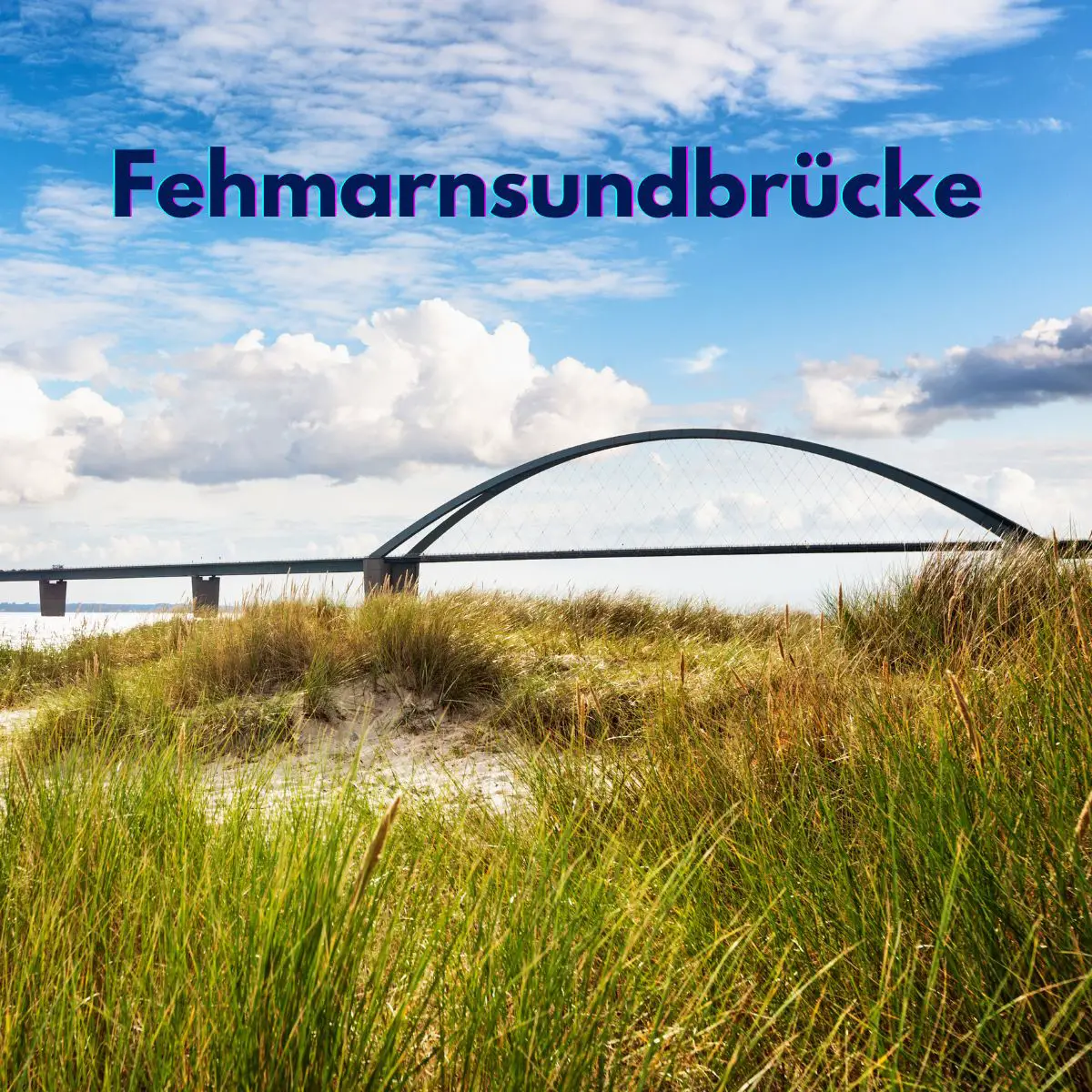 Die Fehmarnsundbrücke in Schleswig-Holstein.